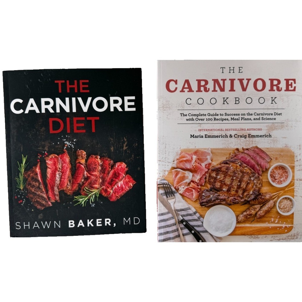 2 Lot The Carnivore Diet & Carnivore Cookbook: The Complete Guide to Success NEW
